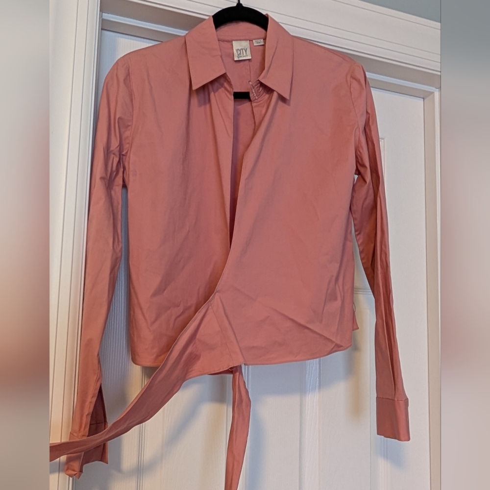DKNY City Wrap Blouse